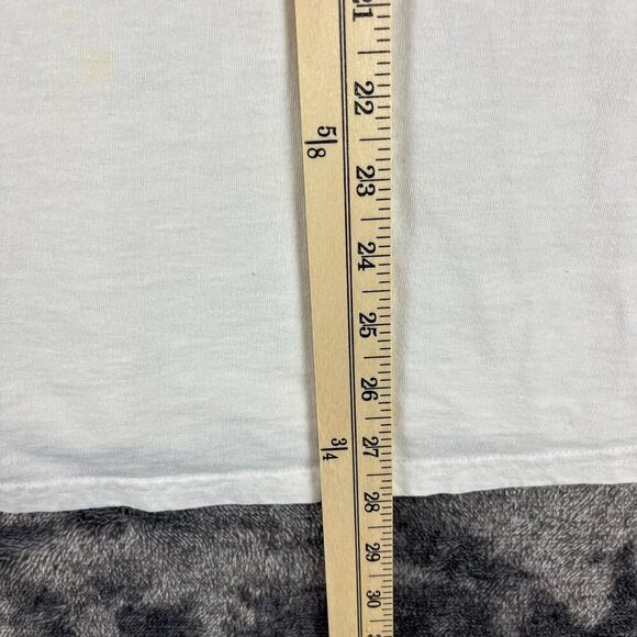 Vintage Nike Tennis Challenge Court Andre Agassi Art Swoosh T-Shirt L White* - Picture 10 of 14